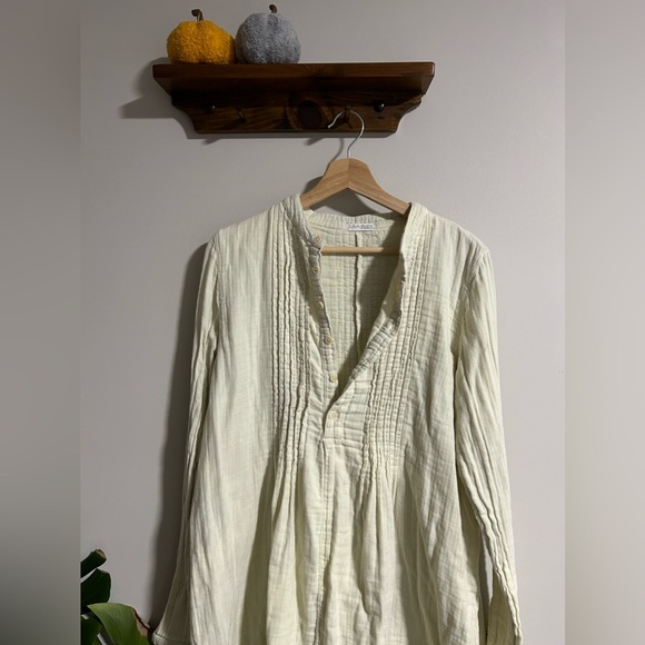 Free People x CP SHADES Yoko Tunic Dress in Vanilla - Picture 2 of 4